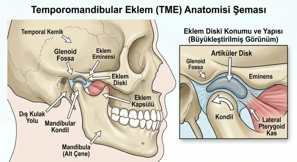 Çene Eklem Rahatsızlıkları (TME) Belirtileri ve Tedavi Yöntemleri 1 Çene Eklem Yapısı ve Görevi