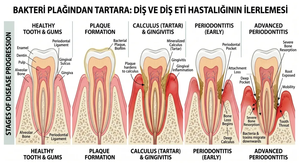 Diş Taşı Temizliği Sonrası Nelere Dikkat Edilmeli? 1 Dis Tasi Olusum Sureci