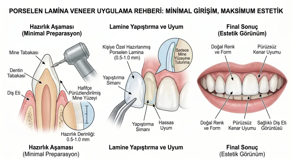 Porselen Lamina ile Gülüş Estetiği Nasıl Sağlanır? 1 Porselen Lamina Nedir ve Nasil Uygulanir